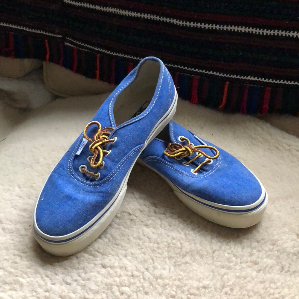 Bright denim blue Vans from CrewCuts by J.Crew